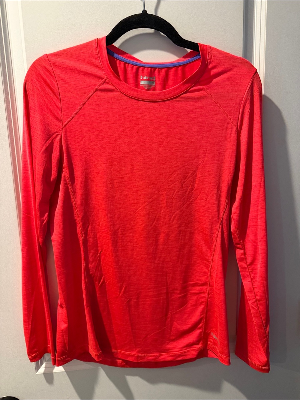 Hind Coral Red Long-Sleeve Performance Tee